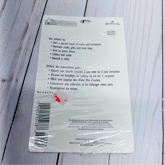 Vintage Hallmark Peanuts Snoopy & Woodstock Valentine Stickers 4 Full Sheets NEW - Picture 7 of 7